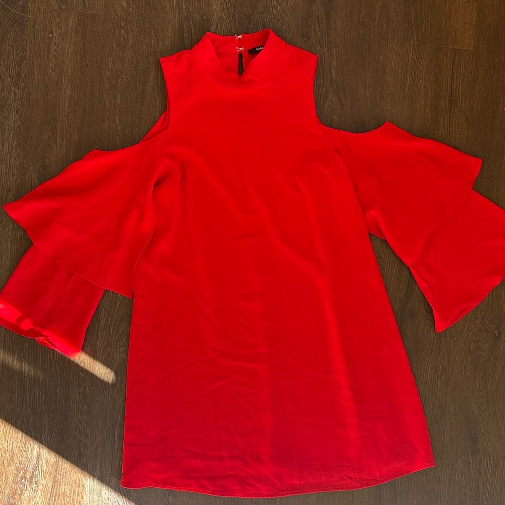 Sugar Red High Neck Dress